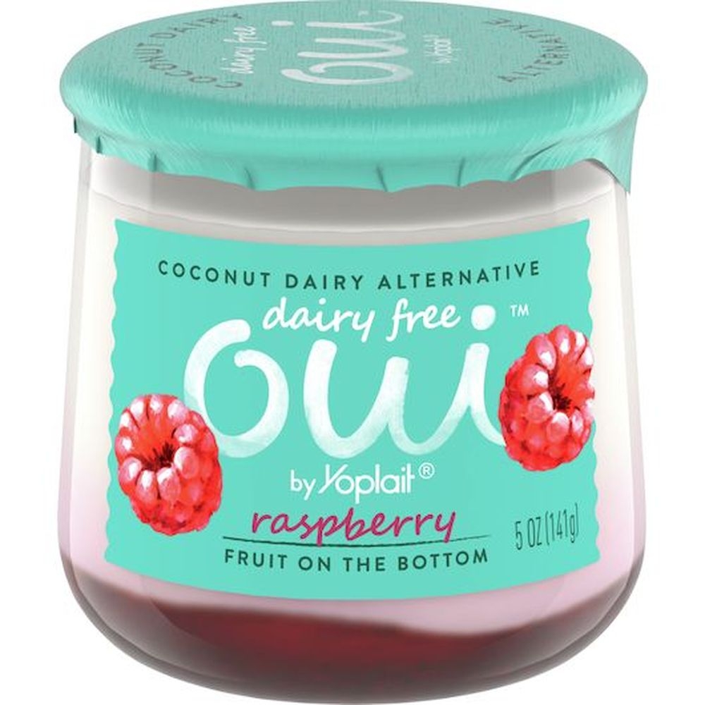 Oui By Yoplait Dairy Free Raspberry Yogurt, 5 Ounce -- 8 per case