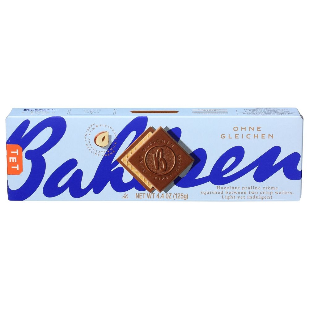 Bahlsen Ohne Gleichen Milk Chocolate Hazelnut Wafer, 4.4 Ounce -- 12 per case