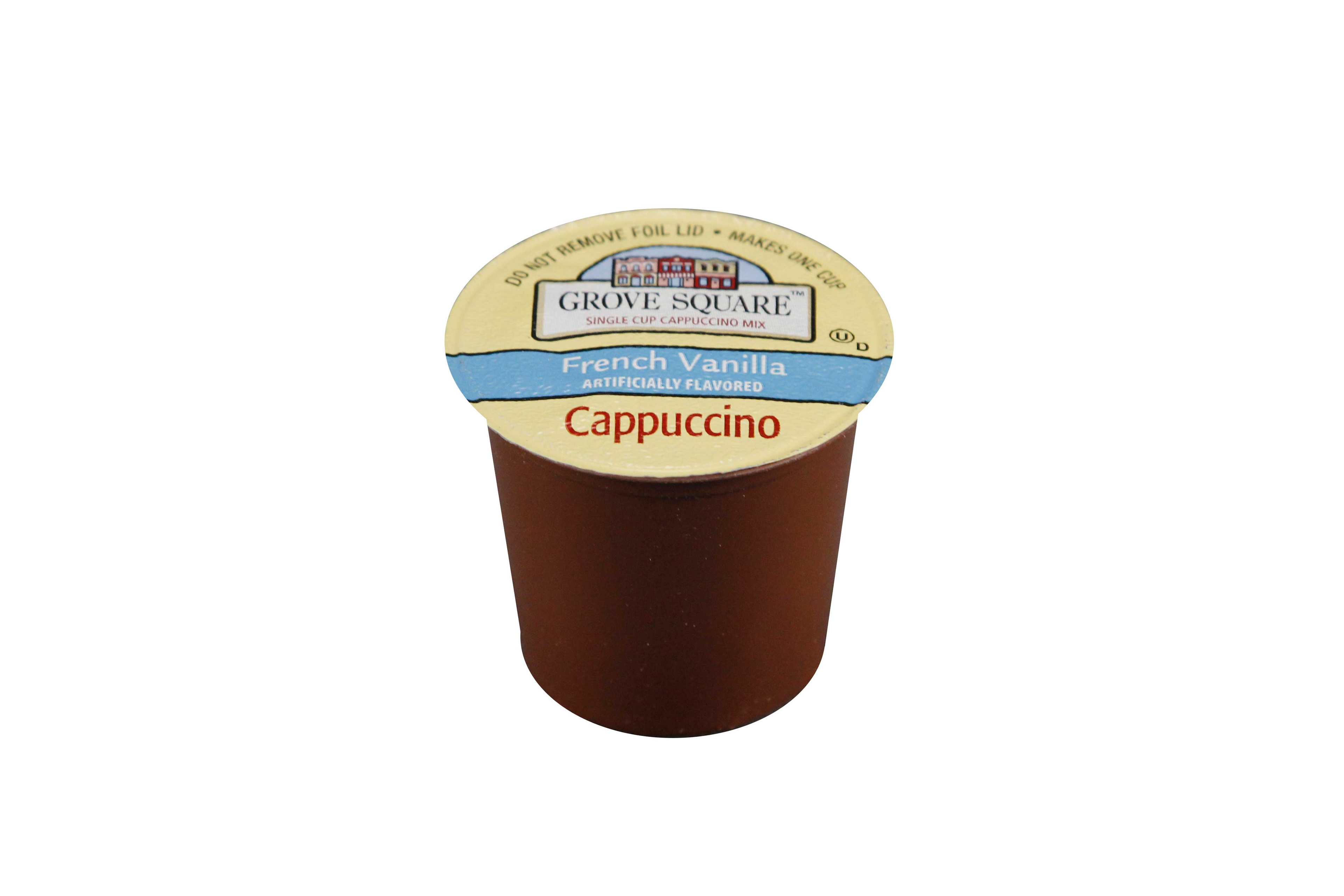 Grove Square French Vanilla Cappuccino Coffee -- 96 per case.