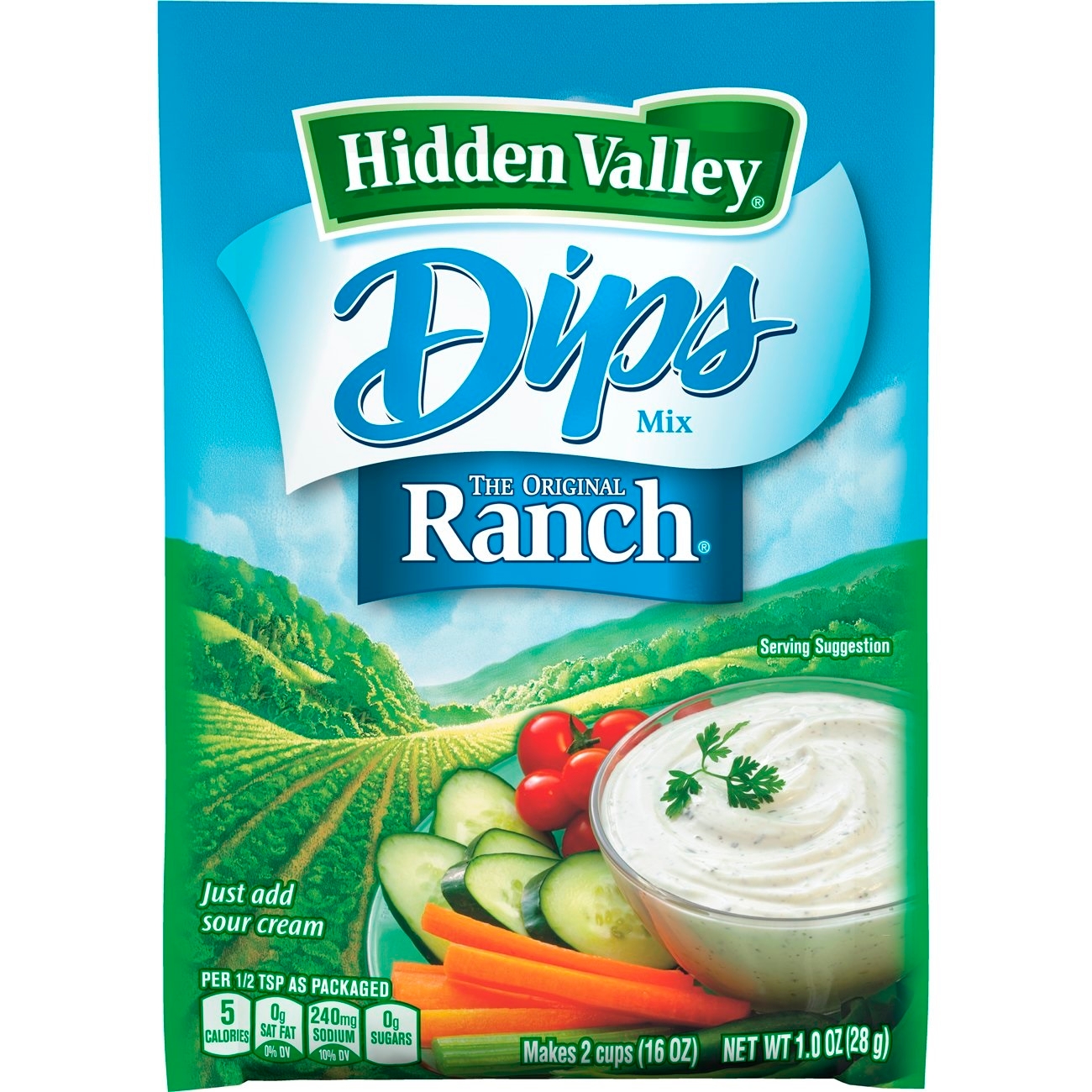 Hidden Valley Original Ranch Dressing Mix, 1 Ounce -- 24 per case