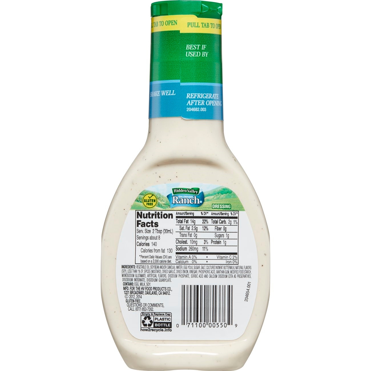 Hidden Valley Ranch Dressing, 12 Case -- 8 Ounce