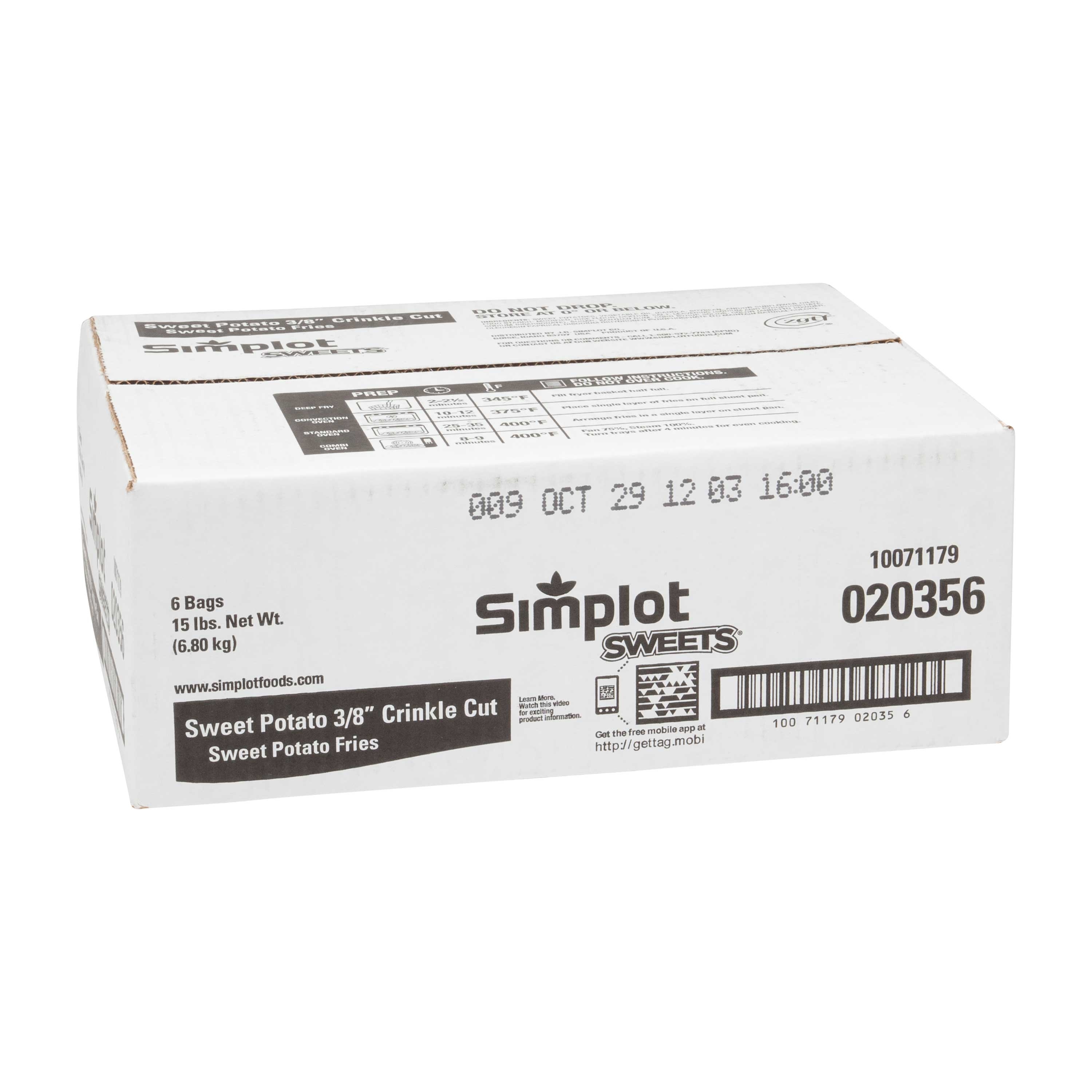 Simplot Sweets Sweet Potato Fry, 2.5 Pound -- 6 per case.