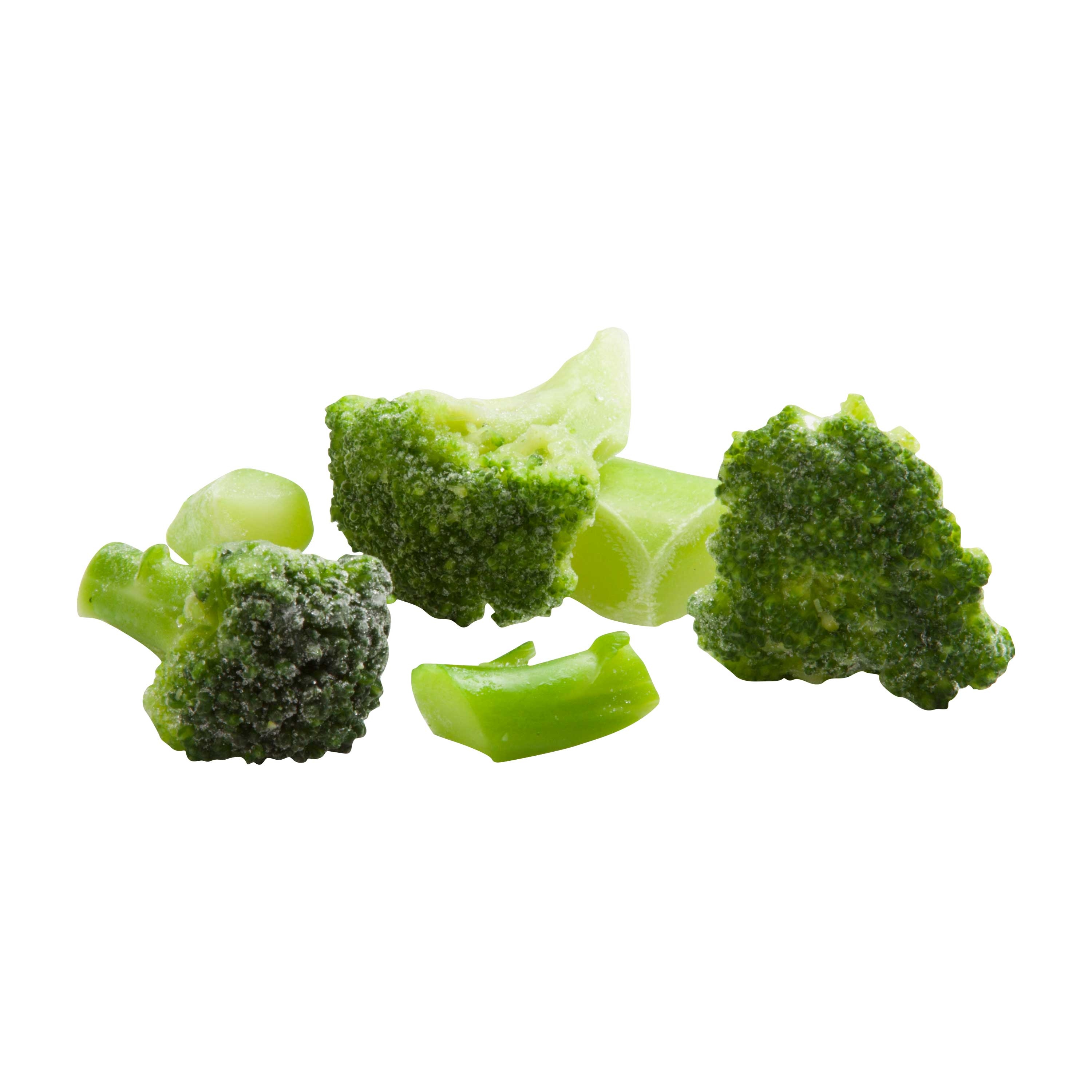 Simplot IQF Broccoli Cuts - 32 oz. package, 12 packages per case