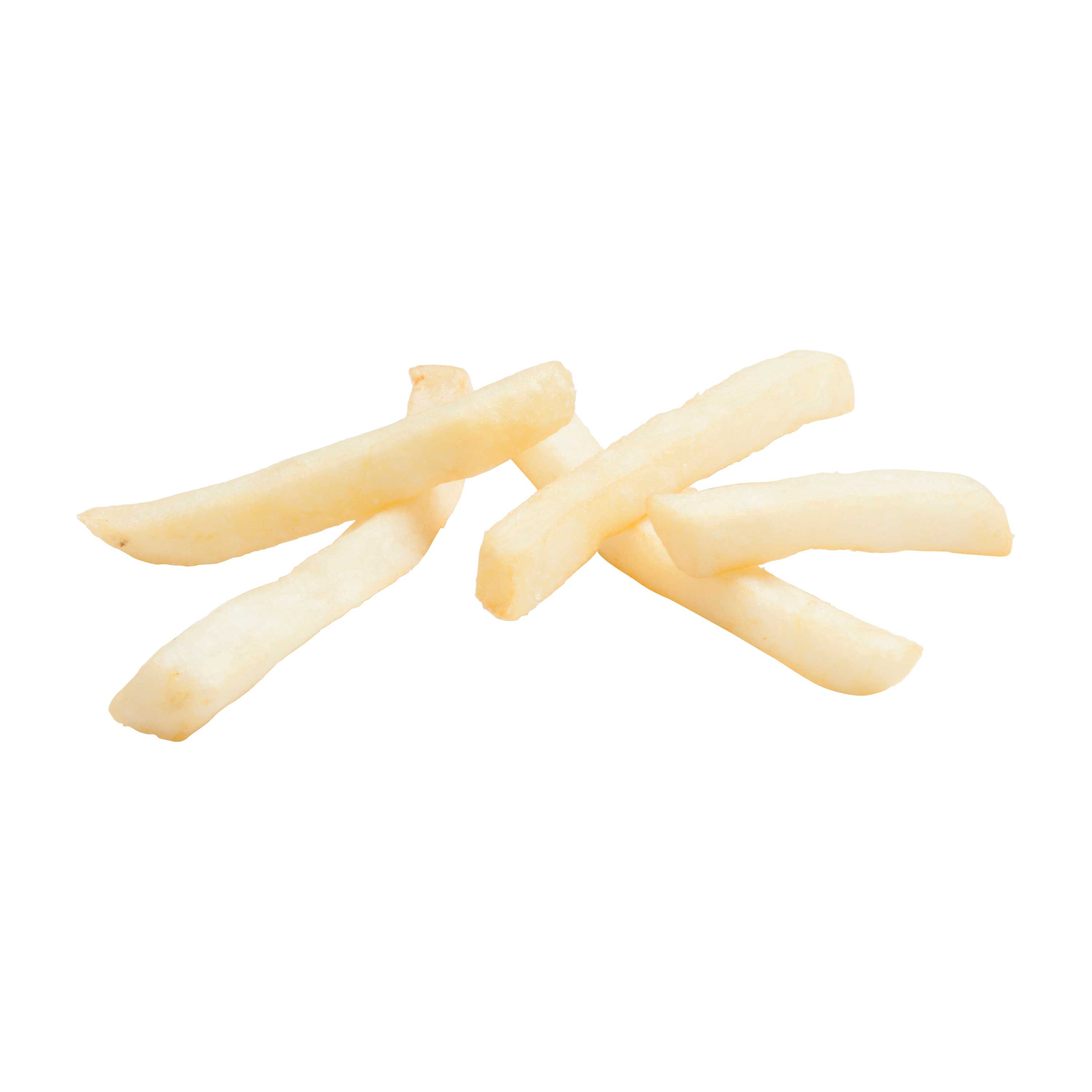 Simplot Blue Ribbon 3/8 inch Straight Cut Potato Fries, 6 Pound -- 6 per case.