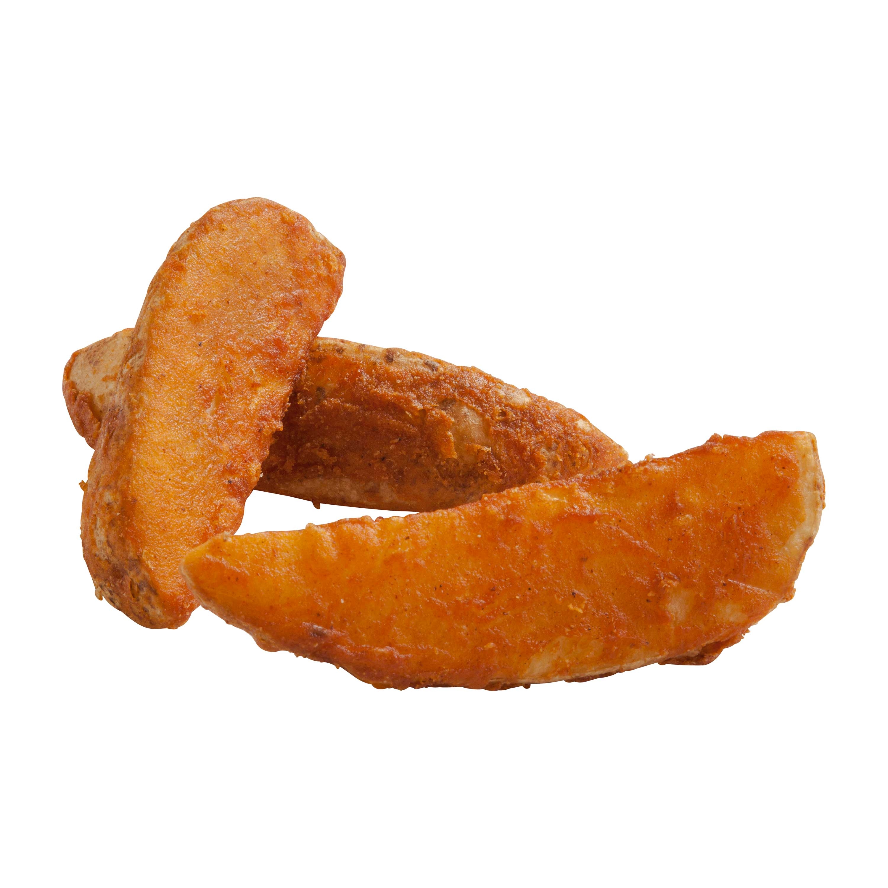 Simplot SeasonedCrisp Savory Batter 6 Cut Wedge French Fry, 5 Pound -- 6 per case.