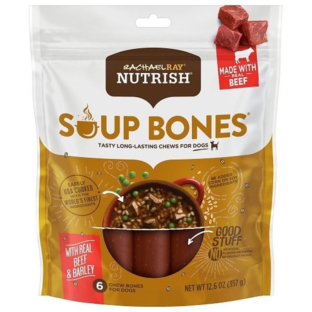 Rachel Ray Soup Bones Beef and Barley Chew for Dogs, 12.6 Ounce -- 7 per case