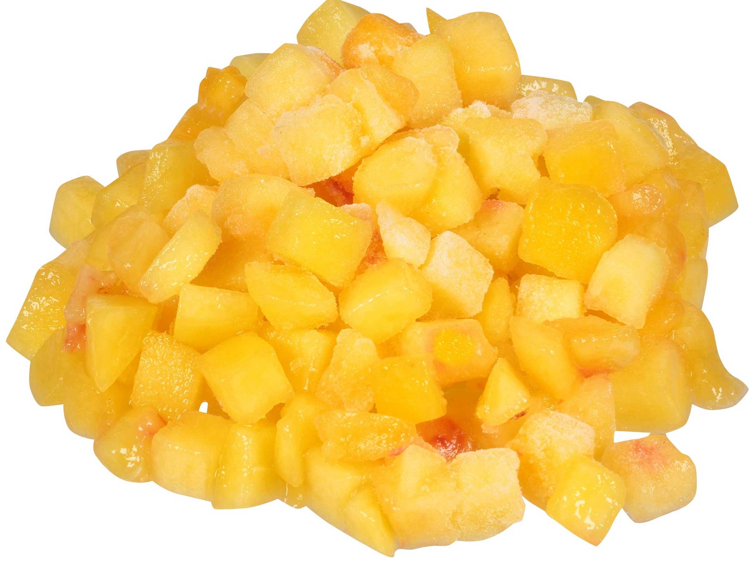 Dole Individually Quick Frozen 3/8 inch Diced Peach, 30 Pound