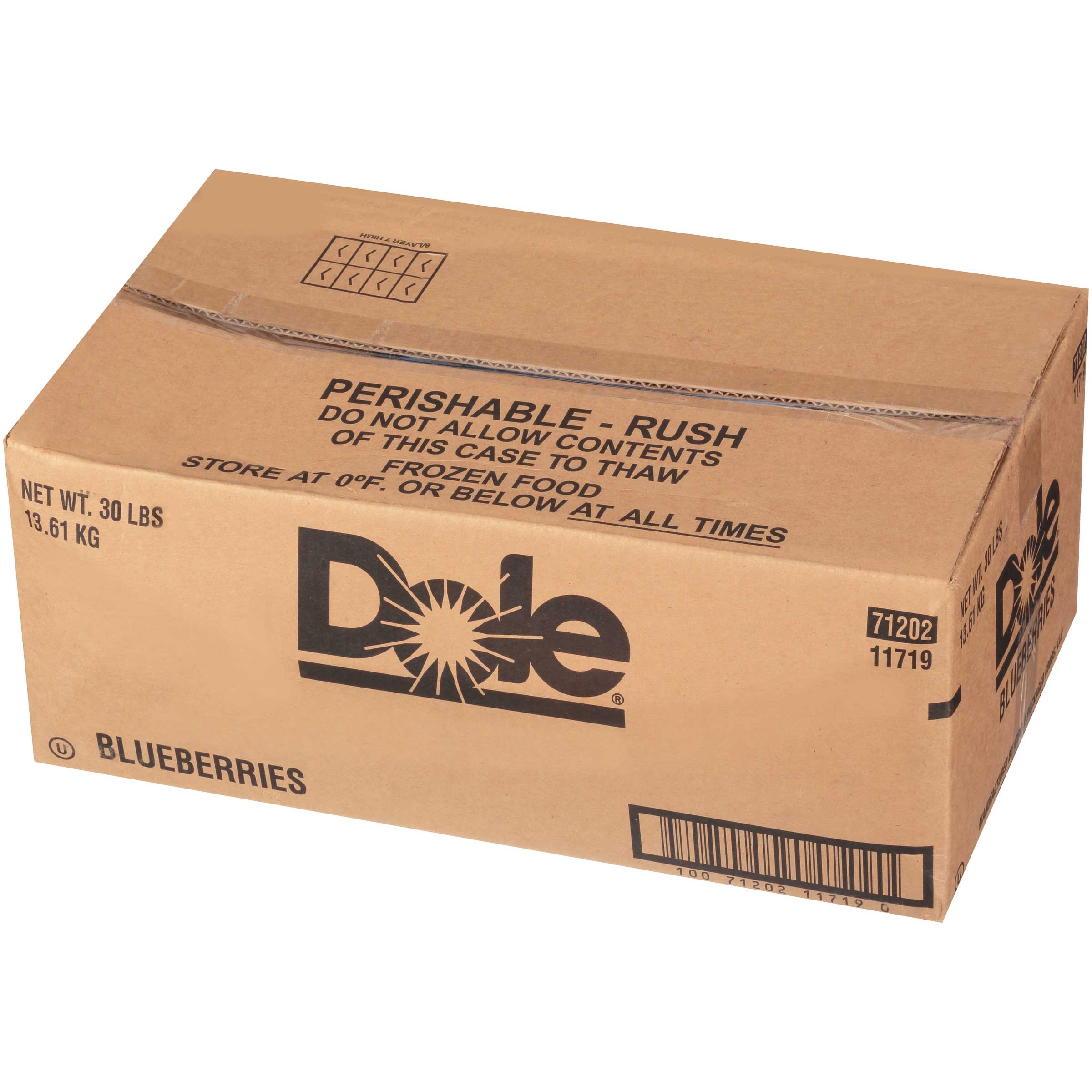 Dole Blueberries, 30 Pound.