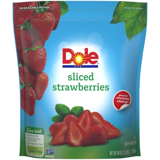 Dole Sliced Strawberry, 3 Pound -- 6 per case
