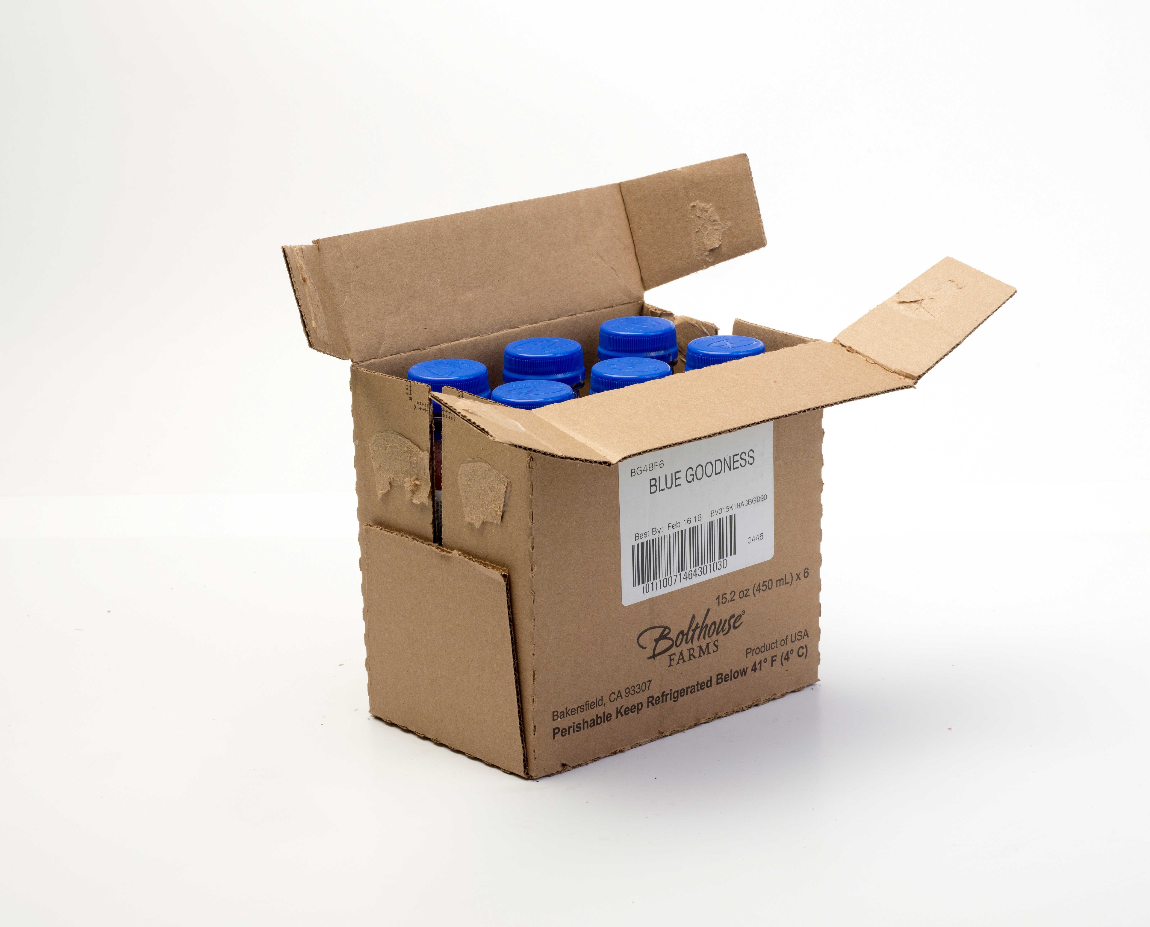 Bolthouse Farms Blue Goodness Super Premium Juice Smoothie Beverage Drink, 450 Milliliter -- 6 per case.