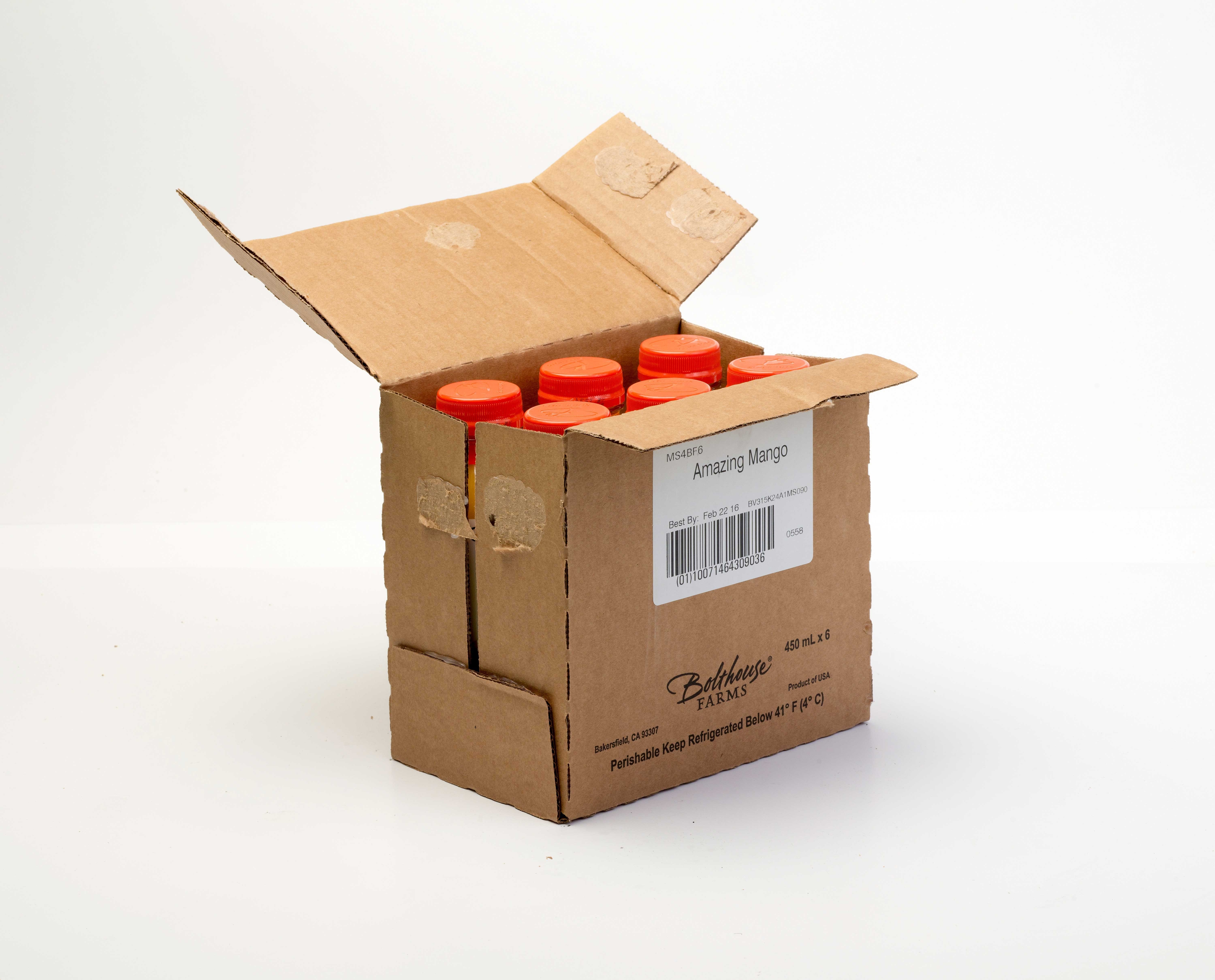 Bolthouse Farms Amazing Mango Super Premium Juice Smoothie Beverage Drink, 450 Milliliter -- 6 per case.