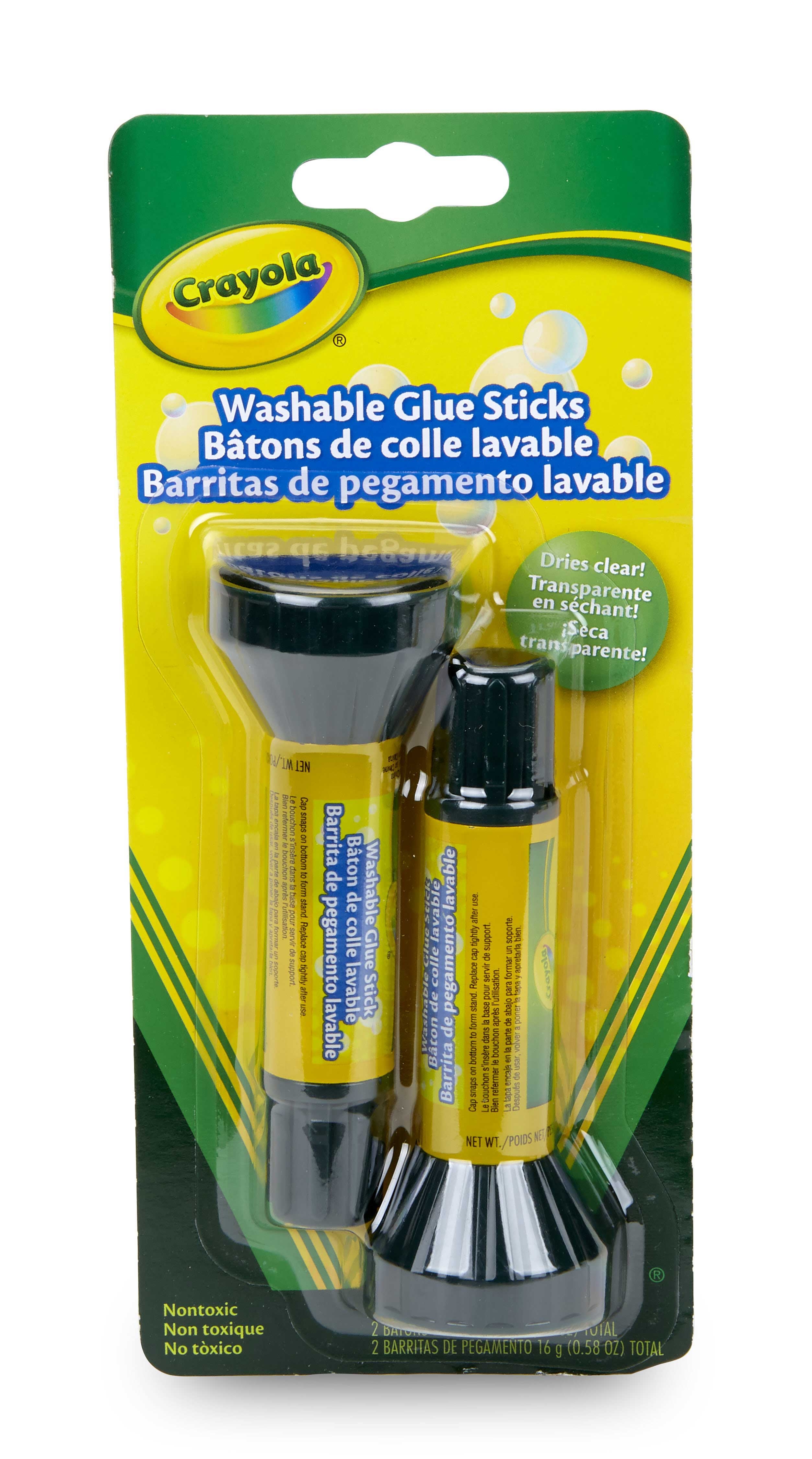 Crayola 2 Blister Washable Glue Stick, 0.29 Ounce -- 12 per case.