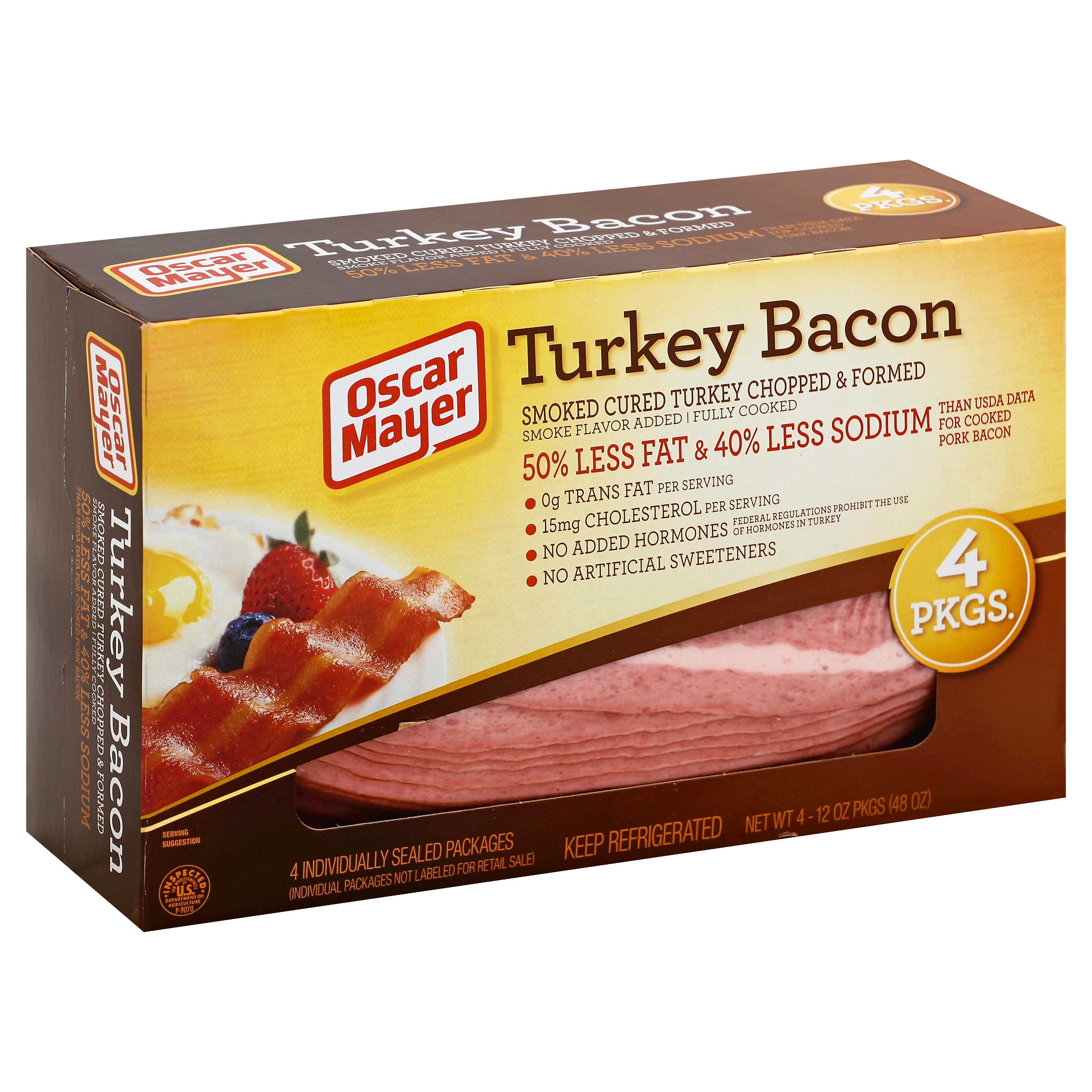 Oscar Mayer Bacon Turkey, 48 Ounce -- 8 per case.