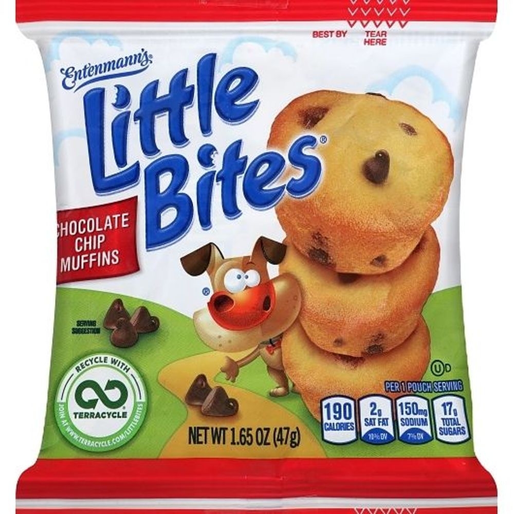 Entenmanns Little Bites Chocolate Chip Muffin, 24 count -- 24 per case