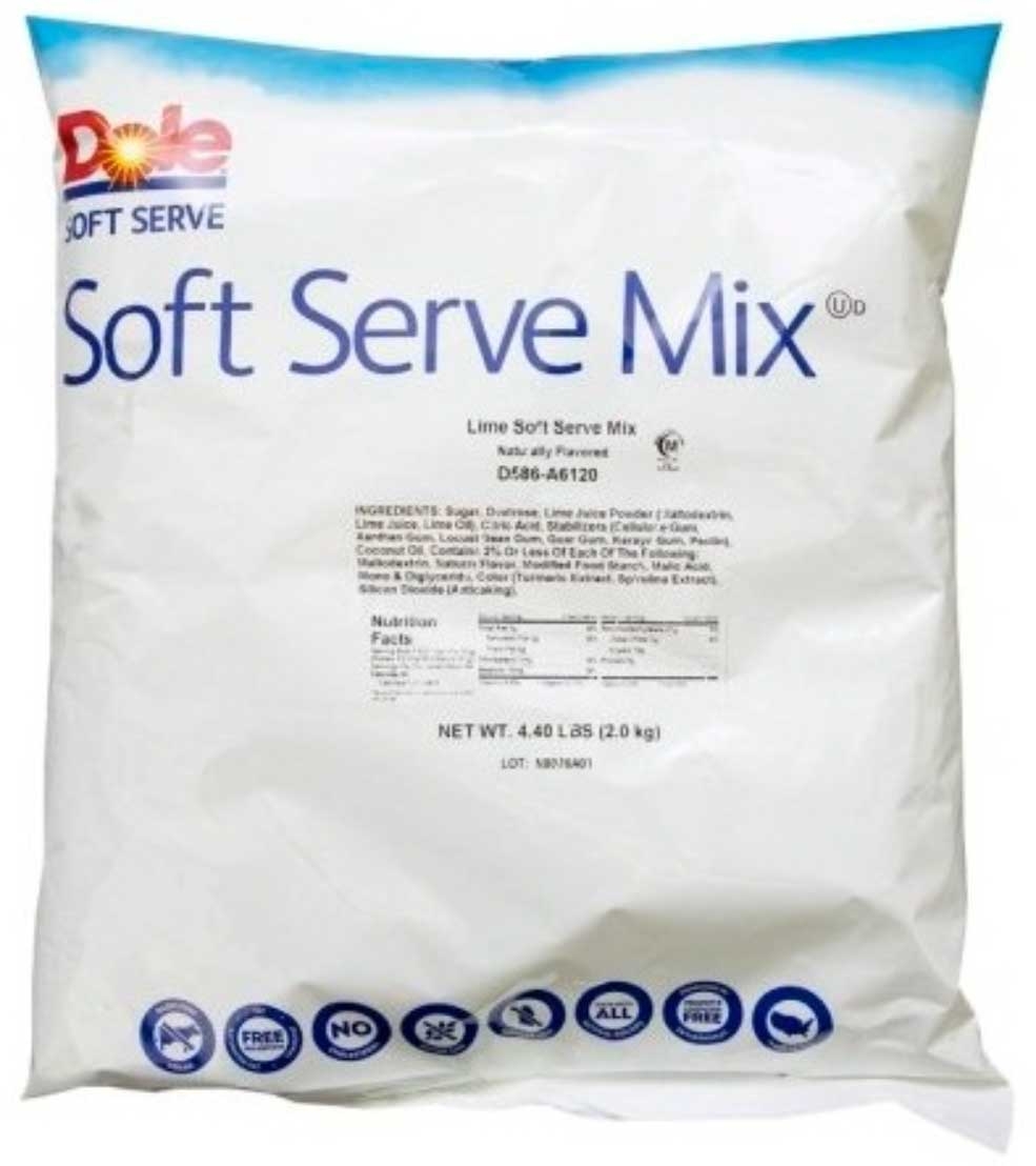 Dole Lime Soft Serve Mix, 4.4 Pound