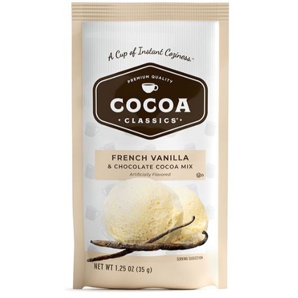 Cocoa Classics French Vanilla and Chocolate Cocoa Mix, 1.25 Ounce -- 12 per case