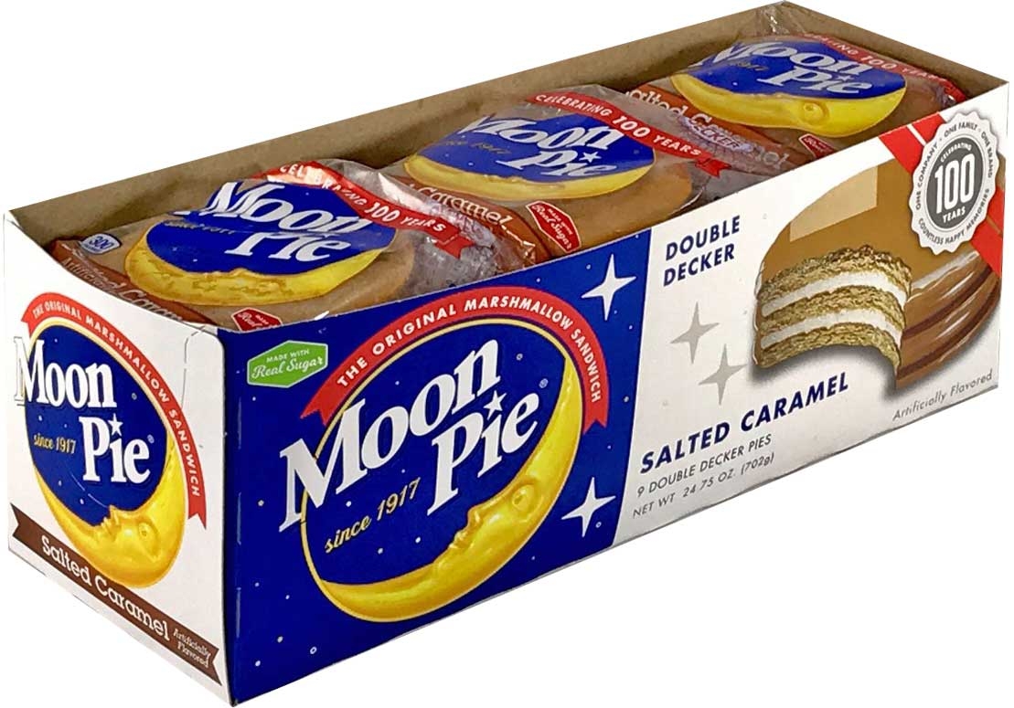 Moon Pie Salted Caramel Double Decker Marshmallow Sandwich, 2.75 Ounce -- 81 per case.