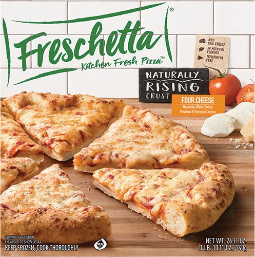 Freschetta Naturally Rising Crust Four Cheese Pizza, 26.11 Ounce -- 14 per case.