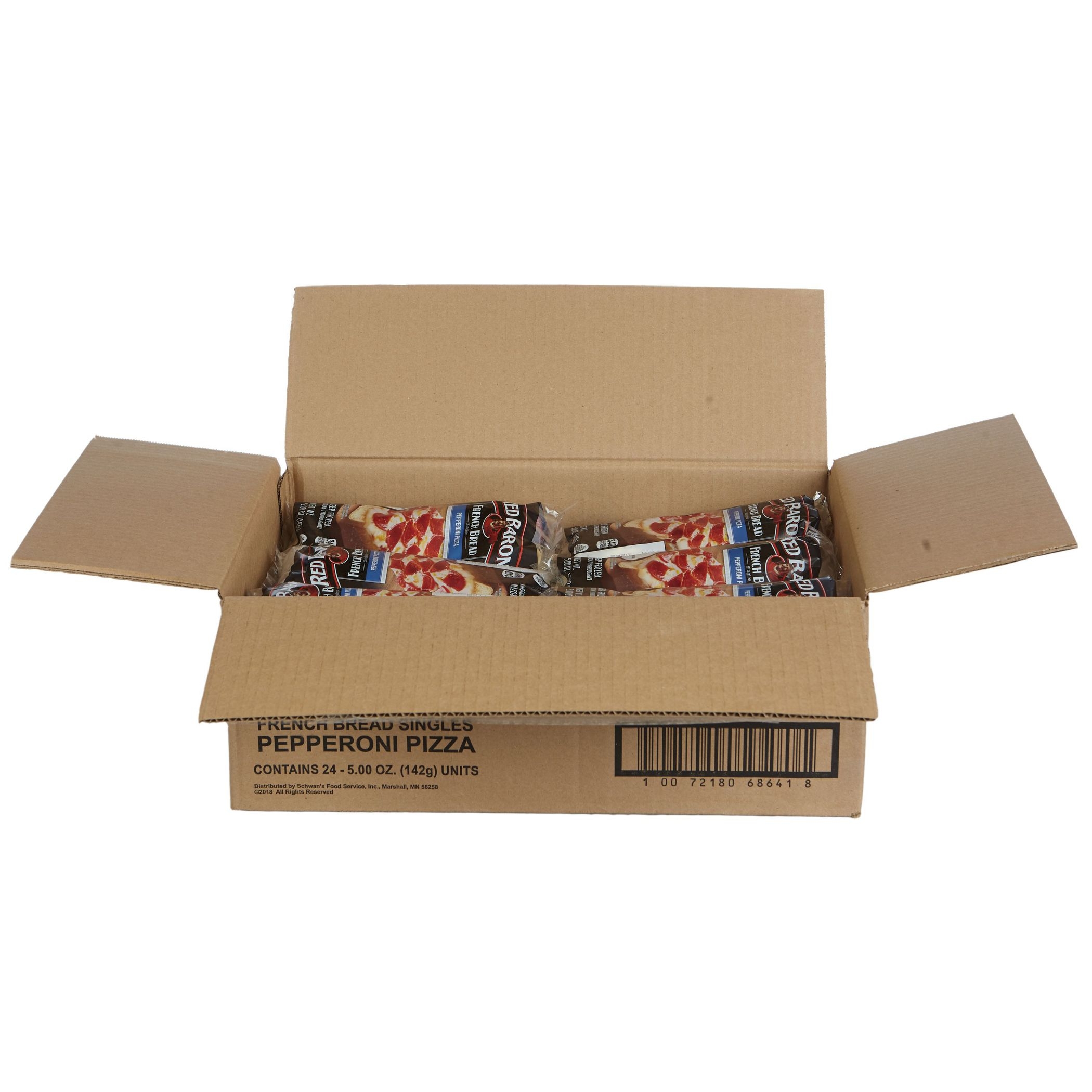 Red Baron Singles French Bread Pepperoni Pizza, 5 Ounce -- 24 per case.