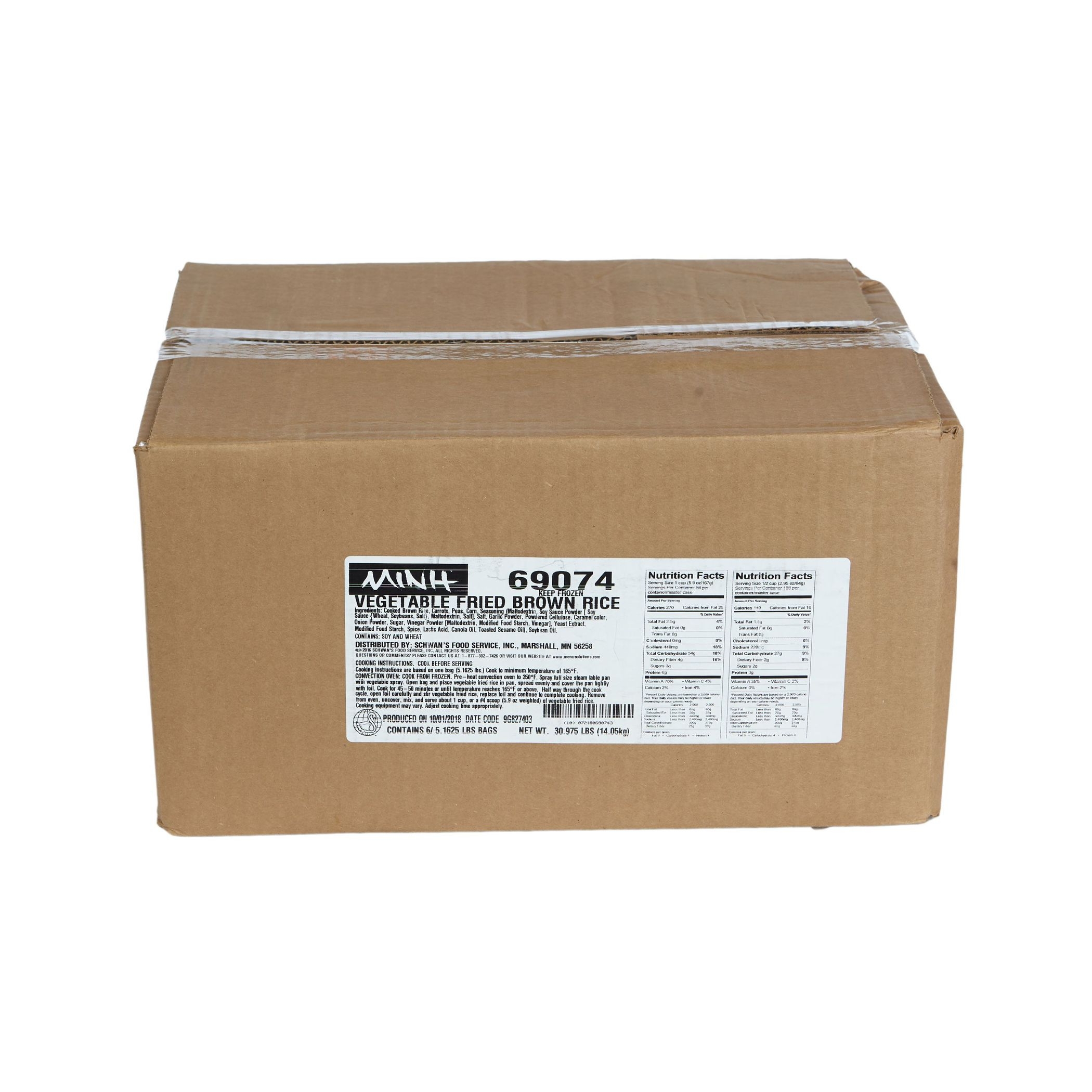 Minh Whole Grain Vegetable Fried Rice, 5 pound -- 6 per case
