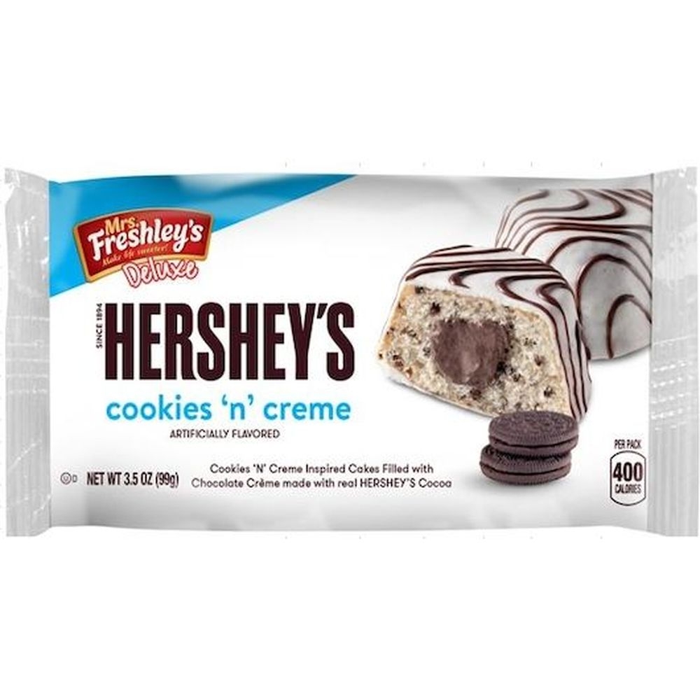Mrs. Freshley's Hersheys Cookies N Cream Cake, 3.5 Ounce - 48 per case