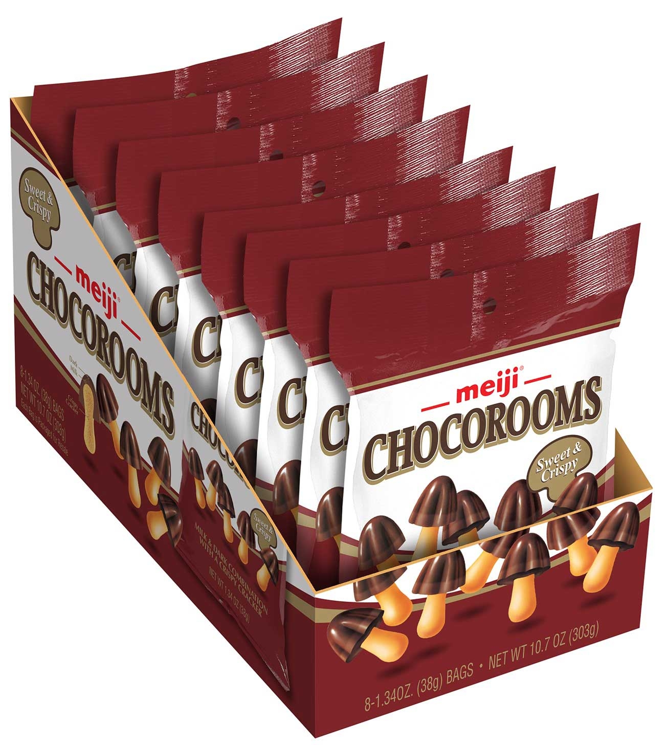 Chocorooms - Milk and Dark with Crispy Cracker, 1.34 Ounce -- 32 per case.