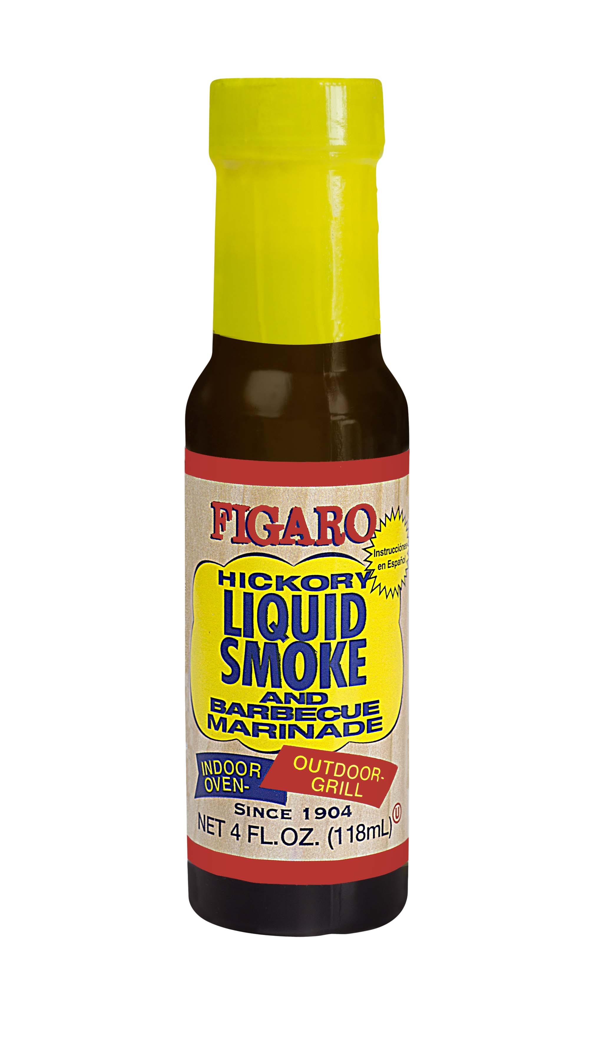 Baumer Foods Figaro Hickory Liquid Smoke Sauce, 4 Ounce -- 12 per case.