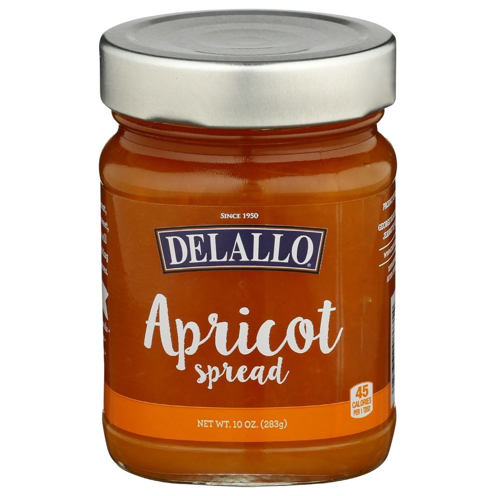Delallo Apricot Spread, 10 Ounce -- 6 per case