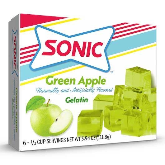 Sonic Green Apple Gelatin, 3.94 Ounce -- 12 per case