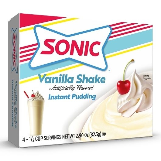 Sonic Vanilla Shake Flavored Instant Pudding Mix, 2.9 Ounce -- 12 per case