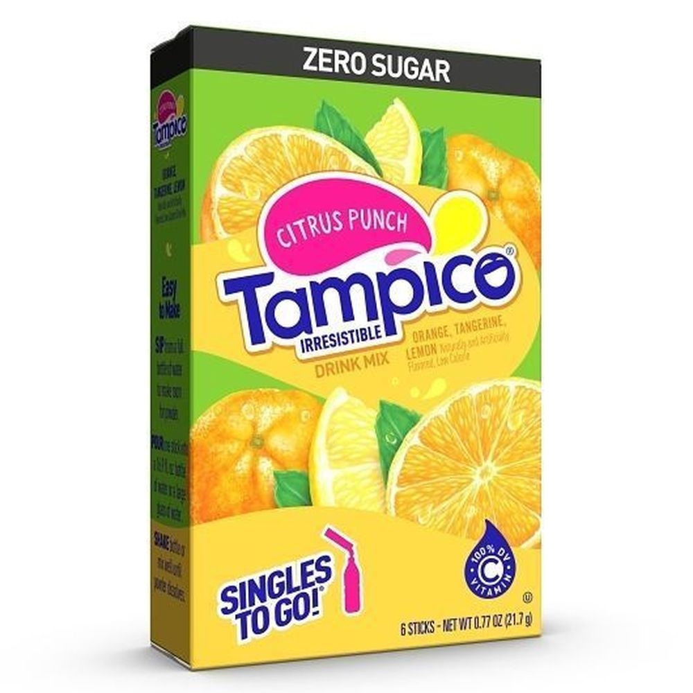 Tampico Citrus Punch Singles To Go Drink Mix, 6 count -- 12 per case