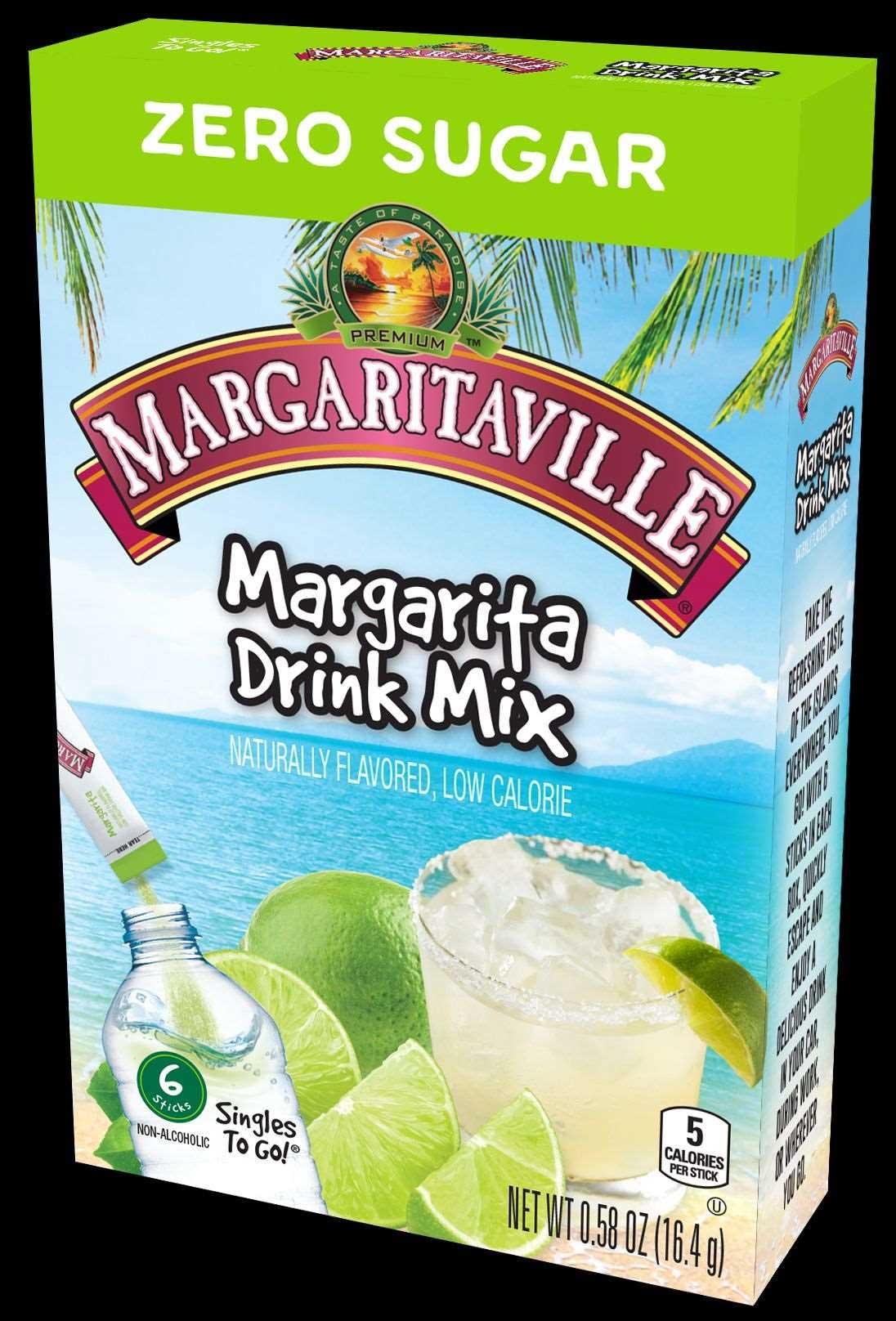 Margaritaville Margarita Powdered Drink Mix - 6 count per pack -- 12 packs per case