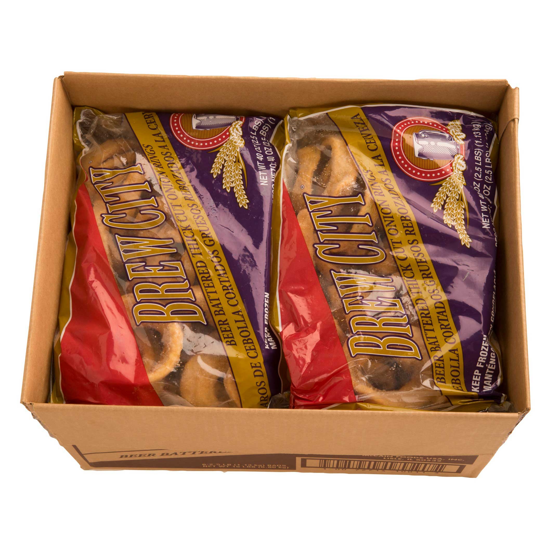 McCain Brew City Beer Battered Thick Cut Onion Ring, 2.5 Pound -- 6 per case.