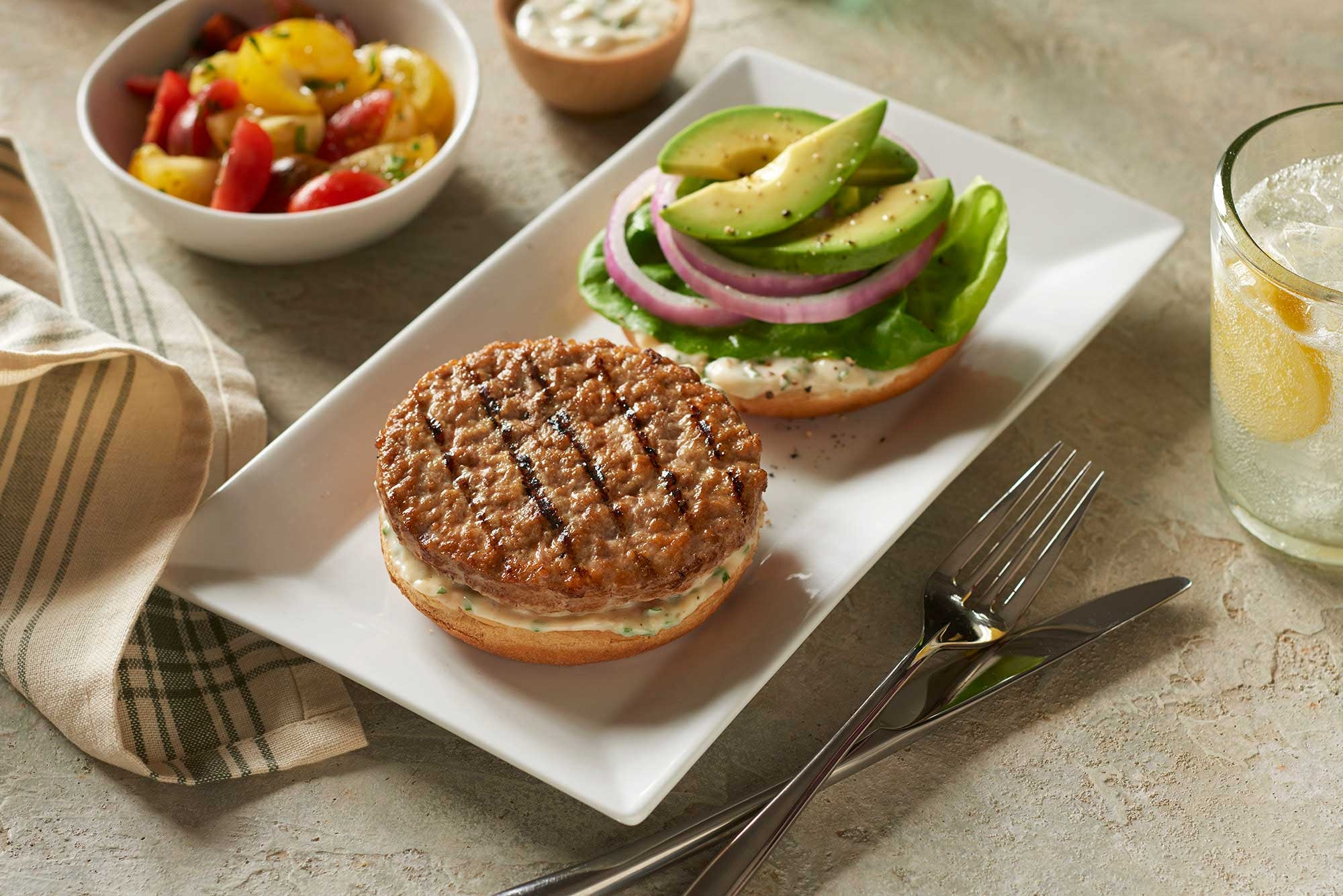 Perdue Farms Woodfire Grilled Flavor Homestyle Ready to Cook Turkey Burger, 5.33 Ounce -- 30 per case