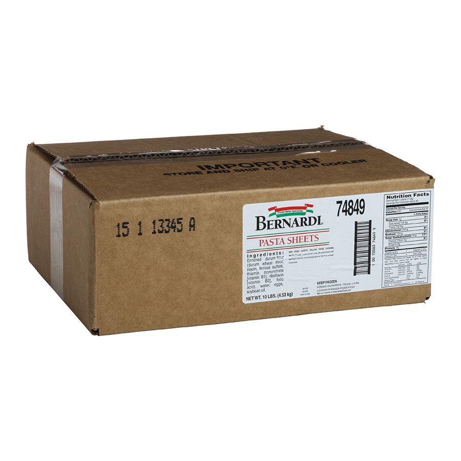 Windsor Bernardi Flat Pasta Sheet, 10 Pound.