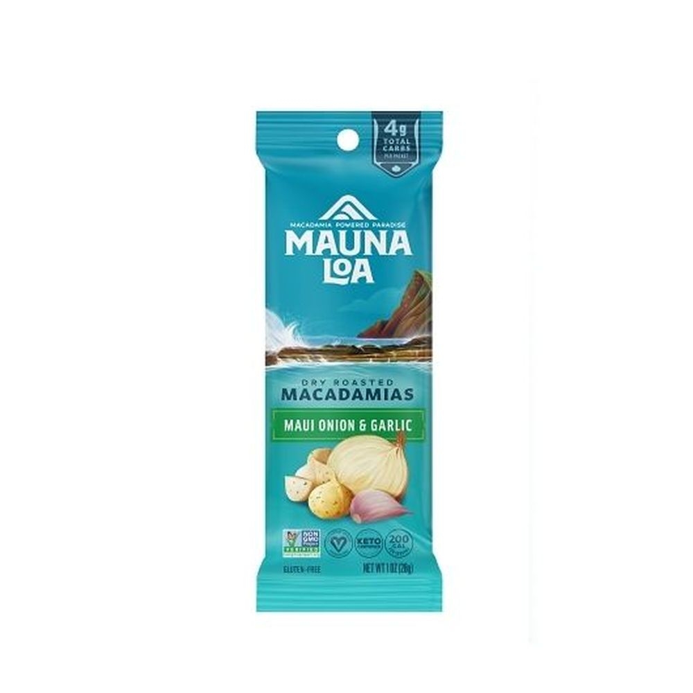 Mauna Loa Dry Roasted Maui Onion and Garlic Macadamias, 1 Ounce - 144 per case