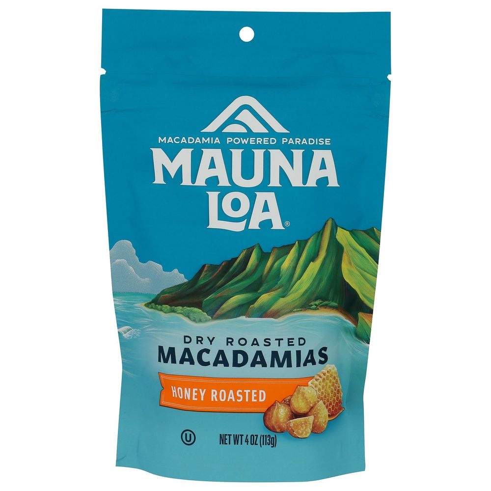 Mauna Loa Maui Honey Roasted Macadamias, 4 Ounce -- 6 per case