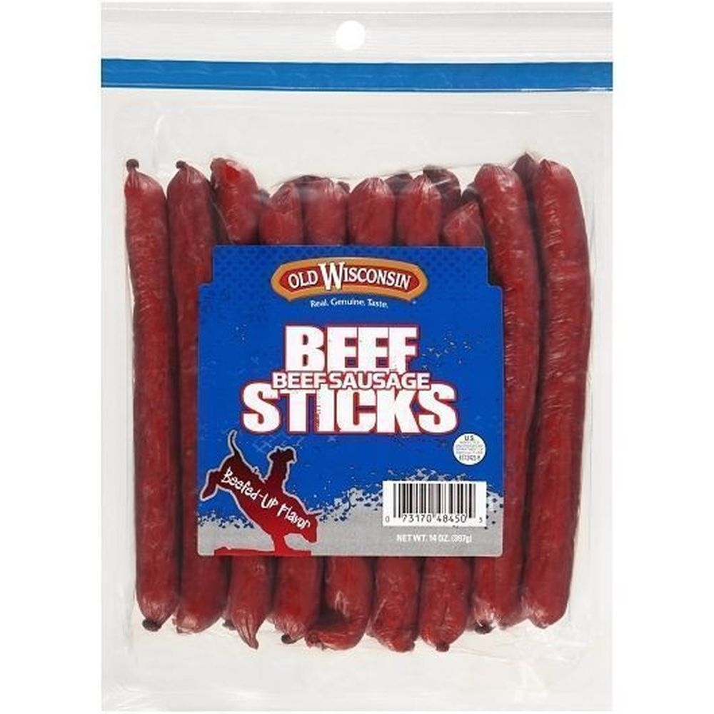 Old Wisconsin Twisted Link Beef Snack Sticks, 14 Ounce -- 10 per case