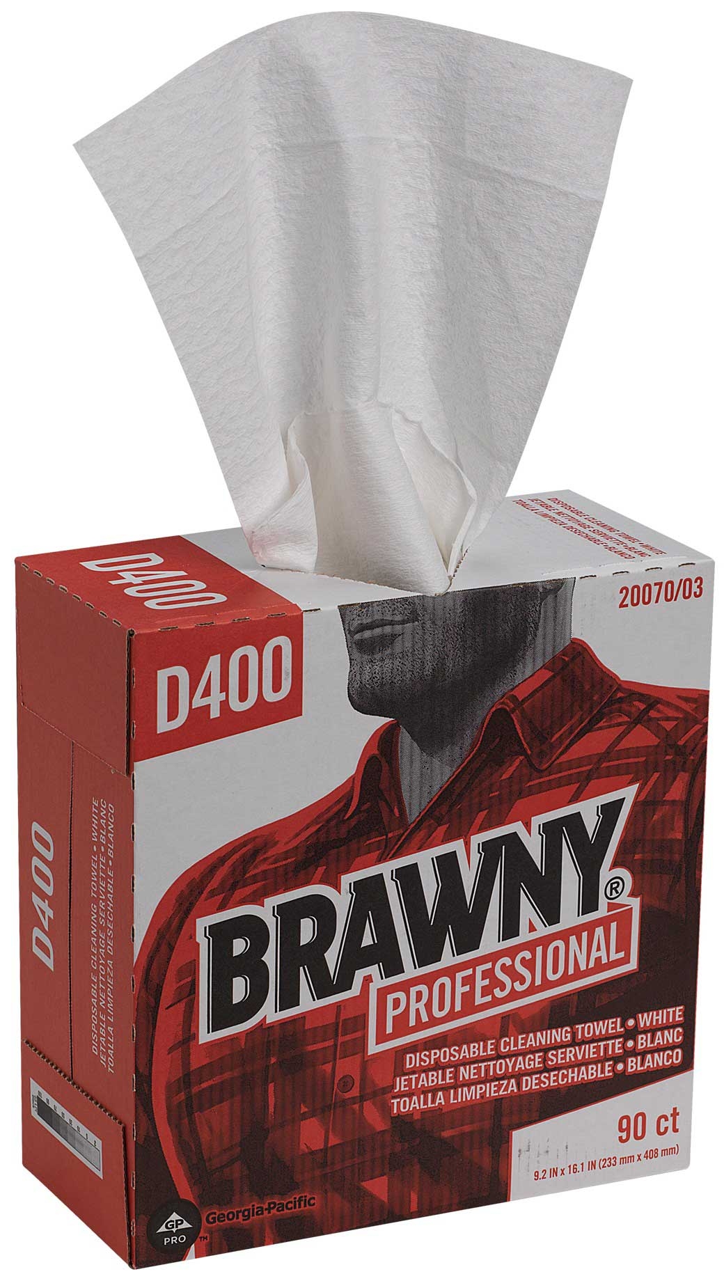 Brawny Premium All Purpose Industrial White DRC Wipers -- 900 per case