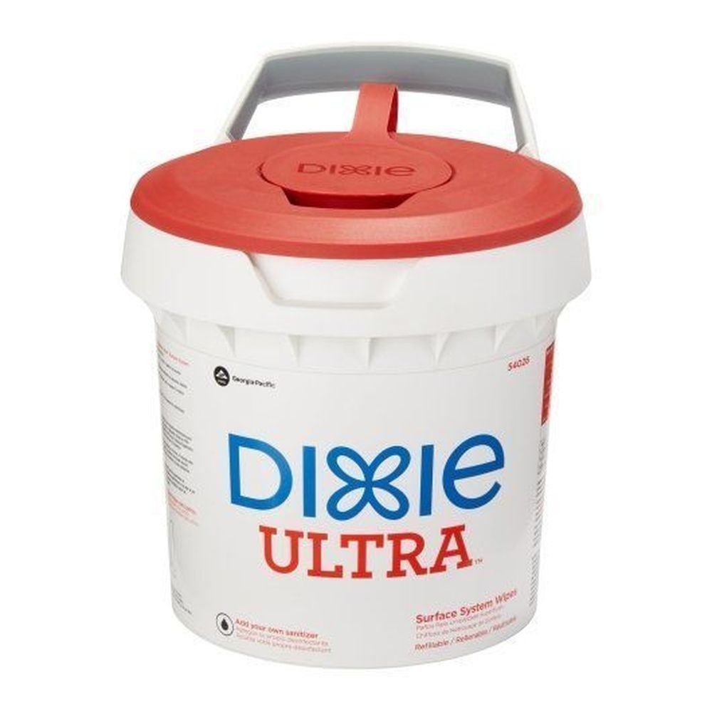 Dixie Ultra Surface System Wipes - Bucket Dispenser -- 2 per case