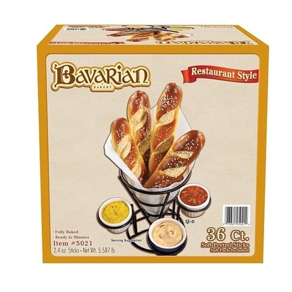 Bavarian Bakery Soft Pretzel Sticks, 36 count - 4 per case