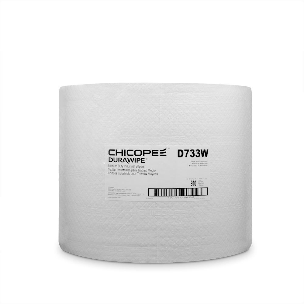 Durawipe Medium Duty White Industrial Wiper, 13.125 x 12.6 inch -- 650 per case.