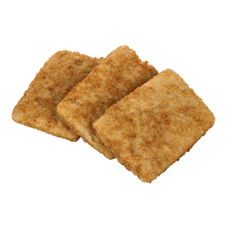Fish-In-A-Minute Breaded Rectangle Alaskan Pollock, 3 Ounce of 53 Pieces, 10 Pound.