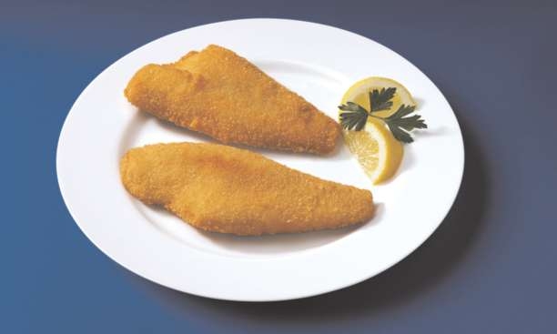 Japanese Bread Crumb Crispy Style Raw Natural Flounder Fillet, 4 to 5 Ounce of 32-42 Pieces, 10 Pound.