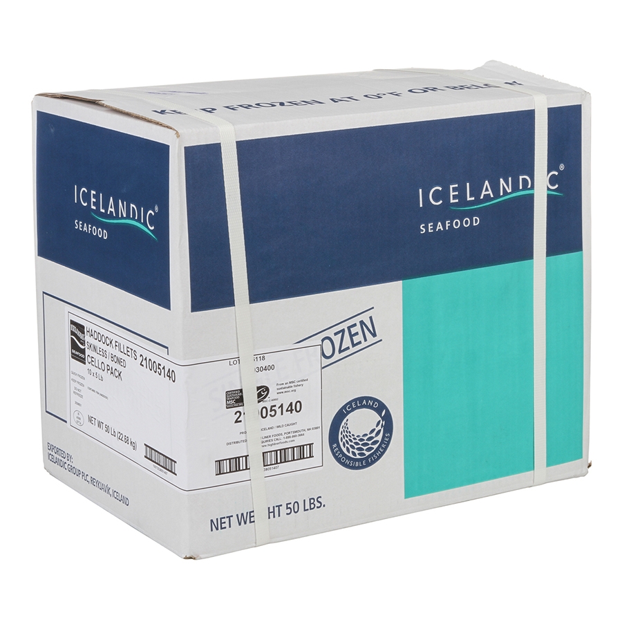 Icelandic Samband Of Iceland Haddock Fillet, 5 Pound -- 10 per case.