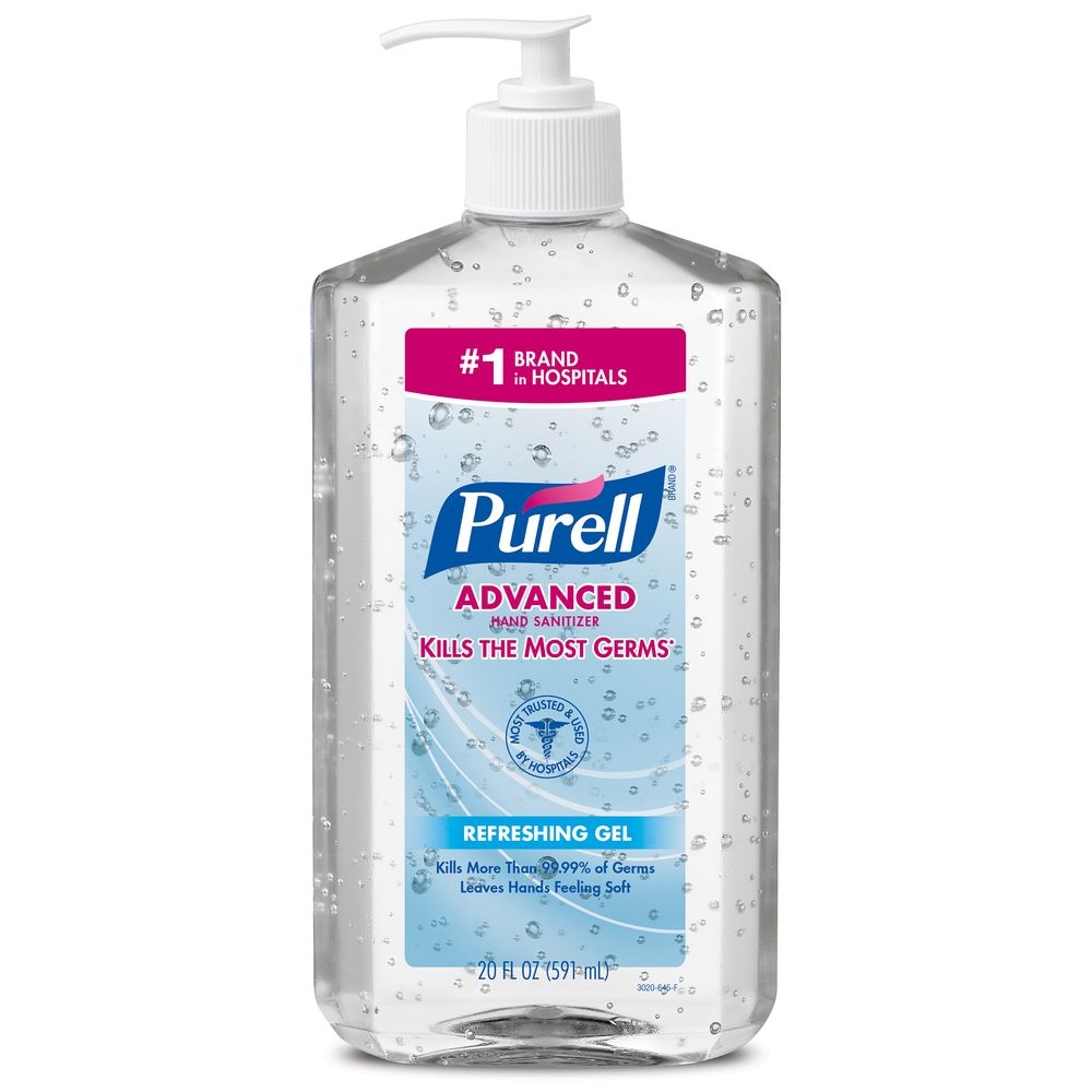 Purell Hand Sanitizer Gel, 20 Ounce Bottle -- 12 per case