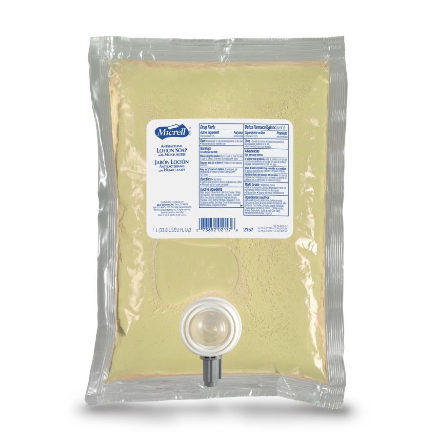1000 Milliliter Micrell Antibacterial Lotion Soap -- 8 case.