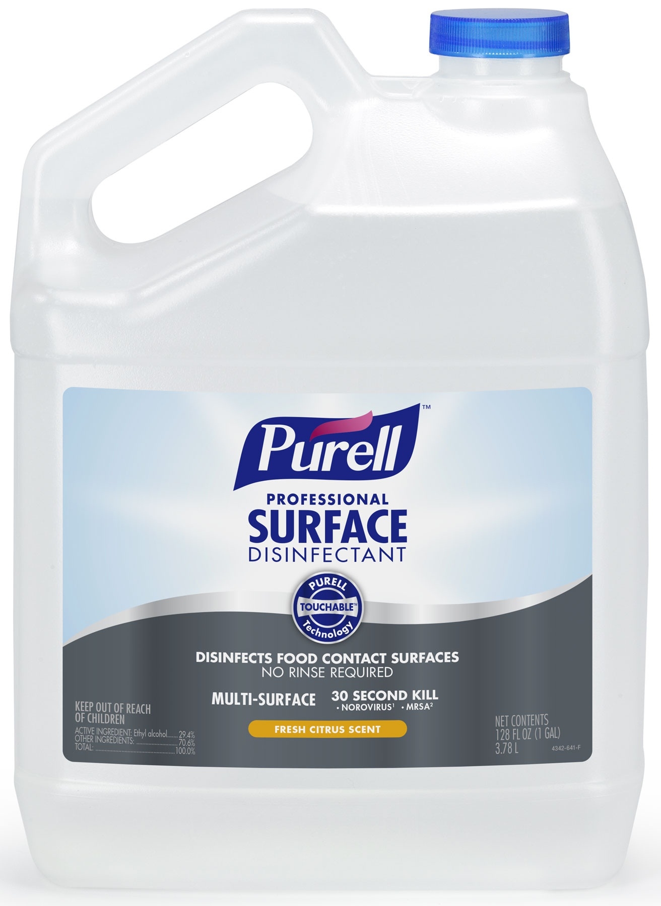 Gojo Fresh Citrus Scent Professional Surface Disinfectant, 1 Gallon -- 4 per case