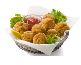 Crab House Brand Seafood Cakes, 0.50 Ounce -- 320 per case.