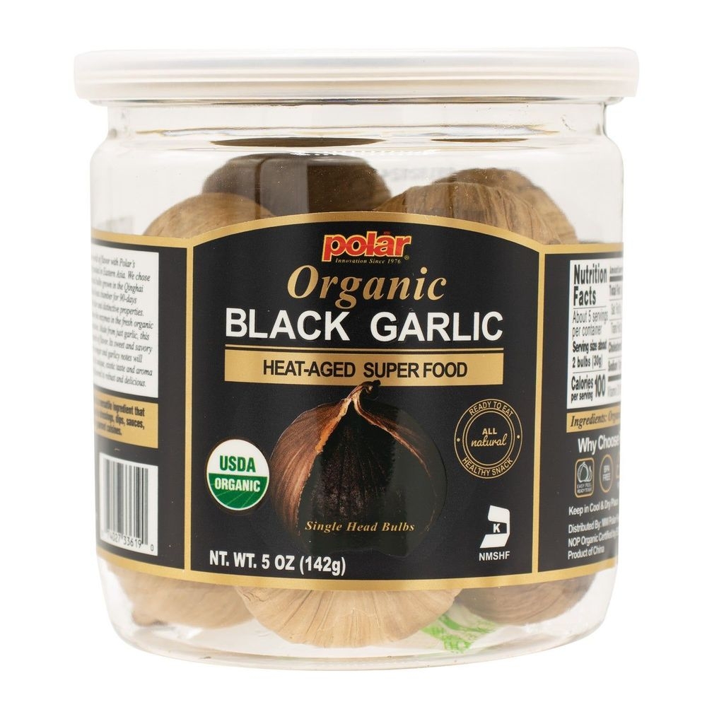 MW Polar USDA Organic Black Garlic Whole Bulbs, 5 Ounce -- 6 per case